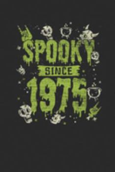 Spooky Since 1975: Graph Paper Notebook – Birthday Gift or Happy Halloween Gift for Women, Men, Kids and Teacher