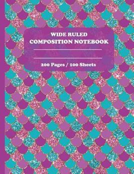 Paperback Wide Ruled Composition Notebook Book