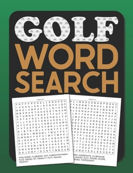 Paperback Golf Word Search: Golfing Themed Puzzle Book For Adults With Solutions - Gift For Golfers And Golf Lovers. Book