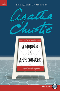 Paperback A Murder Is Announced: A Miss Marple Mystery [Large Print] Book