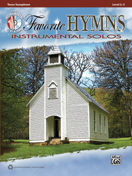 Paperback Favorite Hymns Instrumental Solos: Tenor Sax, Book & CD Book