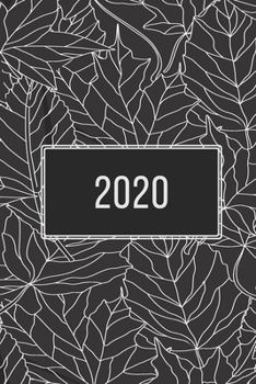 2020: Planner Monthly January to December Navy Floral Cover 2020 Pretty Simple Planners