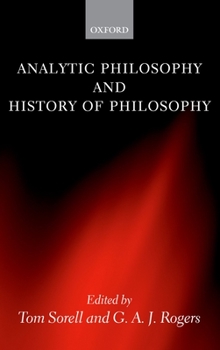 Hardcover Analytic Philosophy and History of Philosophy Book