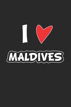 Maldives: Notebook, Journal | Gift Idea for Globetrotters and Travel Fans | checkered | 6x9 | 120 pages