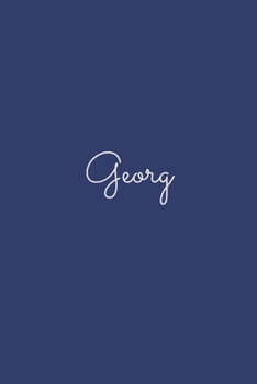 Georg: notebook with the name on the cover, elegant, discreet, official notebook for notes, dot grid notebook,