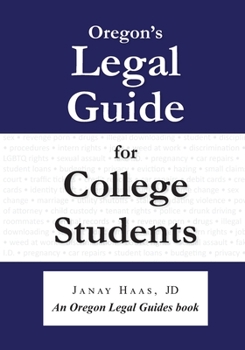 Paperback Oregon's Legal Guide for College Students Book