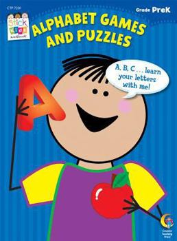 Paperback Alphabet Games and Puzzles, Grade PreK Book