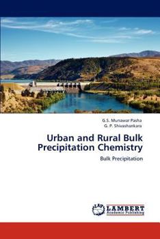 Paperback Urban and Rural Bulk Precipitation Chemistry Book