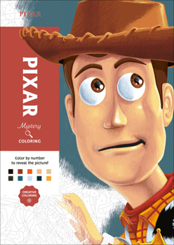 Paperback Disney Mystery Coloring: Pixar: A Color by Number Book