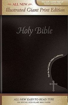 Hardcover Illustrated Giant Print Bible-KJV [Large Print] Book