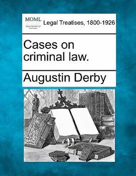 Paperback Cases on criminal law. Book