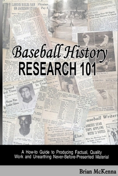 Paperback Baseball History Research 101 Book