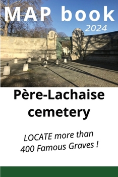 Paperback Map book Père-Lachaise cemetery Book