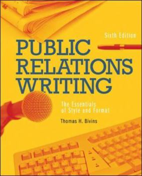 Paperback Public Relations Writing: The Essentials of Style and Format Book