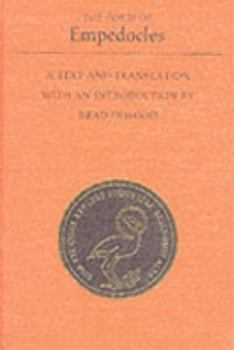 Hardcover The Poem of Empedocles: A text and translation with a commentary (Phoenix Supplementary Volumes) Book