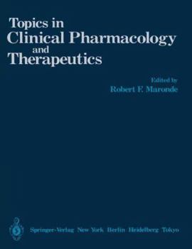 Hardcover Topics in Clinical Pharmacology and Therapeutics Book