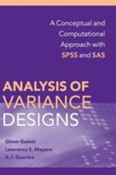 Hardcover Analysis of Variance Designs Book