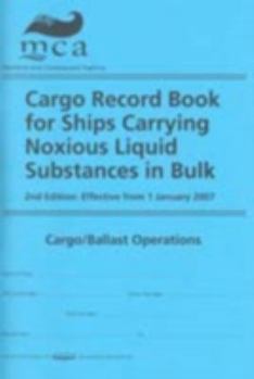 Unknown Binding Cargo record book for ships carrying noxious liquid substances in bulk: Cargo/Ballast Operations Book