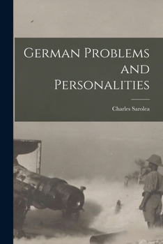 Paperback German Problems and Personalities [microform] Book