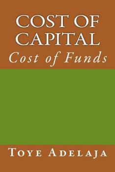 Paperback Cost of Capital: Cost of Funds Book
