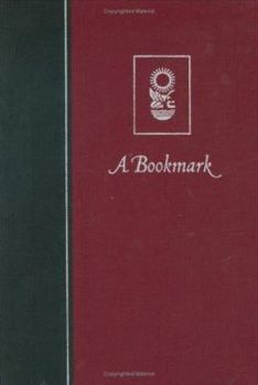 Hardcover A Bookmark, Volume 10: Texas A&m University Press Book