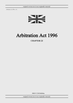 Paperback Arbitration Act 1996 (c. 23) Book
