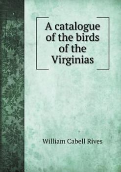 Paperback A catalogue of the birds of the Virginias Book