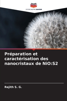 Paperback Préparation et caractérisation des nanocristaux de NiO: S2 [French] Book