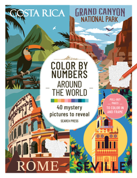 CBN: Around the World: 40 mystery pictures to reveal (Color by Number)
