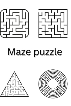 Paperback Maze puzzle game book