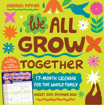 Calendar We All Grow Together 17-Month Wall Calendar 2026 Book