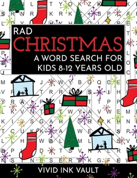 Paperback Rad Christmas - A Word Search for Kids 8-12 Years Old Book