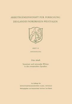 Paperback Somnium Und Verwandte Wörter in Den Romanischen Sprachen [German] Book
