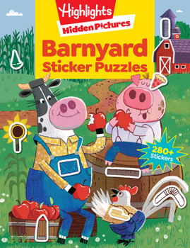 Paperback Barnyard Sticker Puzzles Book