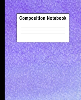 Paperback Composition Notebook: Purples Pastel Book