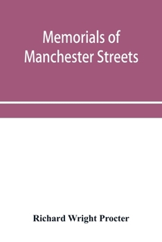 Paperback Memorials of Manchester streets Book