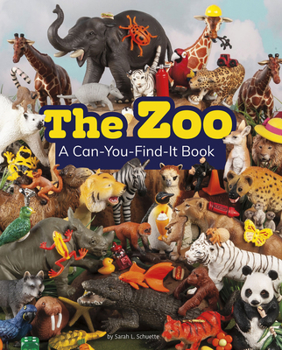 Hardcover The Zoo: A Can-You-Find-It Book