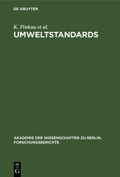 Hardcover Umweltstandards: Grundlagen, Tatsachen Und Bewertungen Am Beispiel Des Strahlenrisikos [German] Book