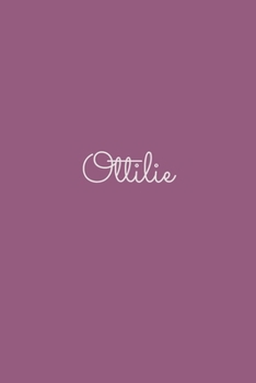 Ottilie: notebook with the name on the cover, elegant, discreet, official notebook for notes, dot grid notebook,
