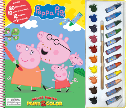 Gift Eone Peppa Pig Deluxe Poster Paint & Color Book