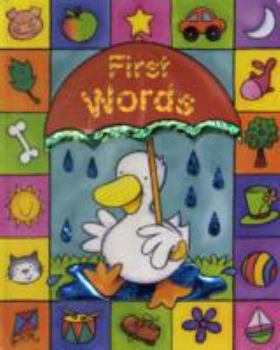 Hardcover Sparkly First Words Board Book
