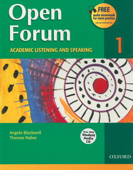 Paperback Open Forum 1: Academic Listening and Speaking [With Student Audio CD] Book