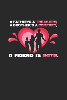 Paperback Father brother friend: 6x9 Family - blank with numbers paper - notebook - notes Book