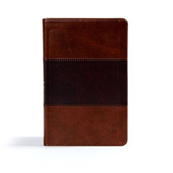 Imitation Leather CSB Ultrathin Reference Bible, Saddle Brown Leathertouch Book