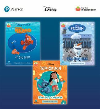 Paperback Pearson Bug Club Disney Reception Pack C, including decodable phonics readers for phases 2 and 3: Finding Nemo: It Did Nip!, Frozen: The Best Job, Lilo and Stitch: The Dog Contest Book