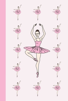 Paperback Sketchbook: Ballerinas en Pointe (Powder Pink) 6x9 - BLANK JOURNAL WITH NO LINES - Journal notebook with unlined pages for drawing Book