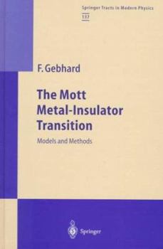 Hardcover The Mott Metal-Insulator Transition Book