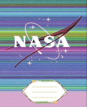 Paperback composition college ruled notebook Nasa: Painted Nasa Logo - 1-Subject Notebooks - College Rule - Lined Journal - 110 Pages - 55 Sheets - 1 Pack - 7.5 Book