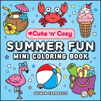 Paperback Summer Fun Mini Coloring Book