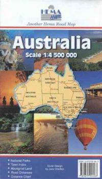 Hardcover Another Hema Road Map: National Parks, Town Index, Aboriginal Land, Road Distances, Distance Chart Book